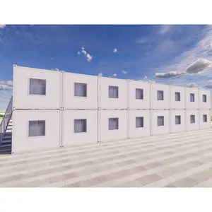 Luxe Gefabriceerde Living Kleine Aanhangwagen 40 Ft Afneembaar Containerhuis Met Balkon Houten Huizen