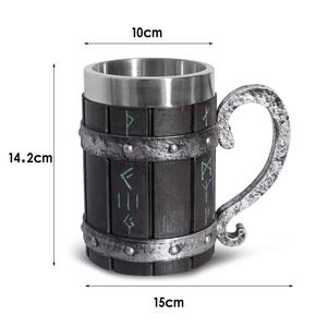 Taza de Cerveza o Café 3D Hecha a Mano con Diseño de Calaveras <span class=keywords><strong>Viky</strong></span>, Taza de Acero Inoxidable Original Personalizada para el Hogar, Bar, Cerveza, Vino y Bebidas - Product Image 6