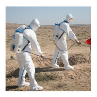 Combinaison de protection jetable en non tissé, 5/6 pièces, vêtements de sécurité, non tissées, SMS PP, de type bon marché
