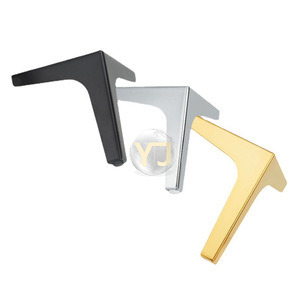 YIJUN Furniture Legs Metal 837 Heavy Duty <b>Black</b> Gold Silver Modern Minimalist Luxury - Product Image 3