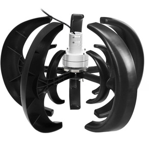 Générateur d'éoliennes verticales Zixi <span class=keywords><strong>JLS</strong></span> 500W, 5 pales en fibre de nylon, diamètre du rotor de 0,9 m, 12V/24V, usage domestique - Product Image 1
