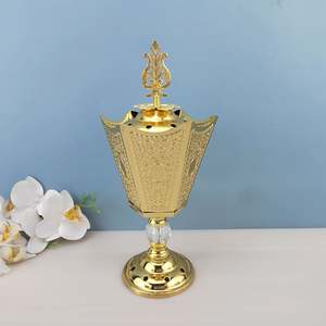 Metal Mubkhar <b>Incense</b> Oud Bakhoor Burner Luxury Arabic Aromatic <b>Incense</b> - Product Image 5