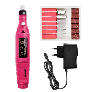 Mini perceuse à ongles électrique sans balais 20000 tr/min, forme stylo, rechargeable par USB, kit de lime électrique portable - Product Image 1