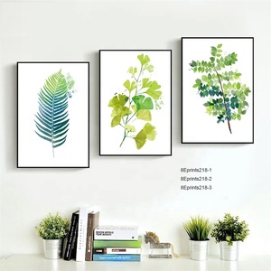 Cadre de <span class=keywords><strong>Collage</strong></span> en bois couleur noir, décoration murale, combinaison artistique, ensemble de liage, libre d'impression, toile à l'huile des plantes modernes, haute qualité - Product Image 1