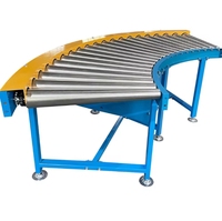 Convoyeur à rouleaux en acier inoxydable personnalisé pour le transport de matériaux en atelier, équipement de ligne d'assemblage