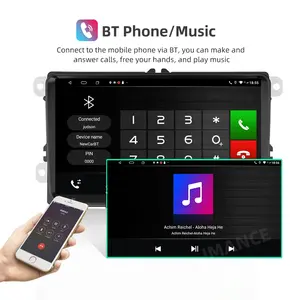 9003a7 kit multimídia automotivo, 9 polegadas, android, dvd player, bt, música, carro 2din, estéreo, para vw, android 10 player
