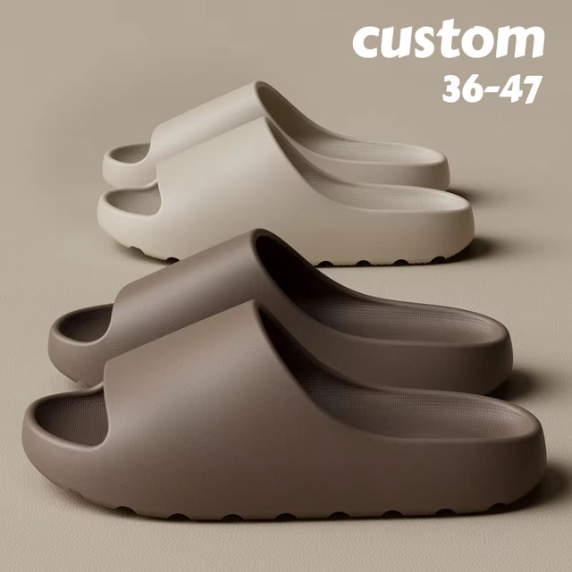 2026 Trendy New Arrival Durable Boutique Unisex slippers Open Toe Fluffy Thick EVA slippers Soft Sole Cozy Flat slippers
