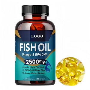 Капсулы с Омега-3 из дикой норвежской рыбы, тройная концентрация, вкус сладкого лимона, без ГМО, 1200 мг <span class=keywords><strong>EPA</strong></span> <span class=keywords><strong>DHA</strong></span>, OEM ODM OBM - Product Image 1