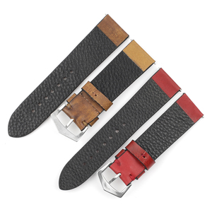 Cao Cấp Tay Màu Cá Sấu Mô Hình Da Dây Đeo Đồng Hồ Trong Màu Đỏ Và Màu Vàng 18 20 22 24Mm Kích Thước Cho Đồng Hồ Thanh Lịch - Product Image 2