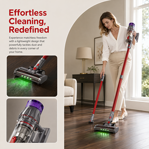 Aspiradora Inalámbrica PV26 38000Pa con Luz LED para Detectar Polvo, 40 Minutos de Autonomía, Aspiradora de Mano para Hogar, Pelo de Mascotas, Alfombras y Pisos - Product Image 3