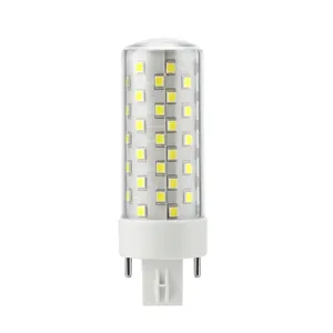 Top Ceramic 4 pin GX24Q 10W PL LED Light Bulb 4PIN 8W GX24 GX24Q-3 LED Corn lamp G24D 2pin Flicker free Dimmable 110V 220V