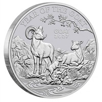 Maßgefertigte 1oz 'Jahr des Ziegen' Silberbeschichtete Zinklegierung Lunar Zodiac Geprägte Souvenir-Münze für Festivalsammlungen