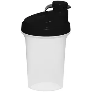 Bouteille d'eau de sport noire portable de 16oz sans BPA pré-entraînement Shaker Cup <span class=keywords><strong>Protein</strong></span> Mix Ball Anti-fuite GYM Cup pour les entraînements d'été - Product Image 2