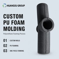 Pièces en mousse de polyuréthane moulées sur mesure OEM, multicolores, fabriquées par technologie de moulage de mousse PU, pour la protection des raccords de tuyaux