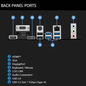 MSI B760M bombacı <span class=keywords><strong>DDR4</strong></span> anakart destekler 12600KF/13ram/14atx Intel CPU LGA 1700 RAM ATX Form faktörü anakart ile - Product Image 4