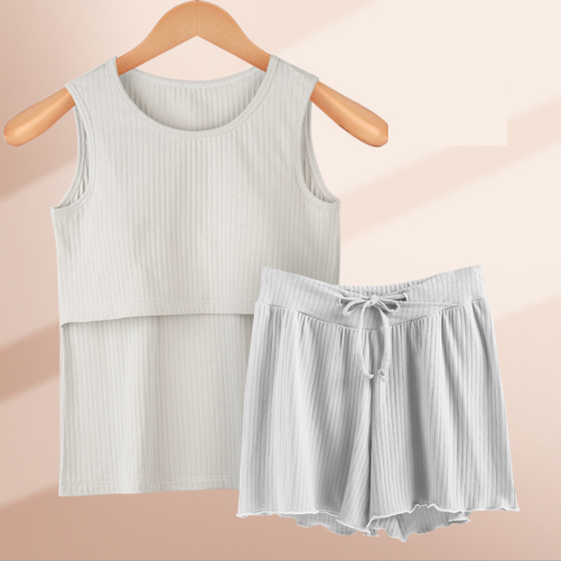 Gray vest set