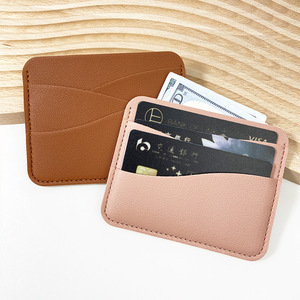 Portefeuille fin à poche avant bon marché porte-<span class=keywords><strong>carte</strong></span> d'identité de crédit bancaire avec logo personnalisé étui pour <span class=keywords><strong>carte</strong></span> de crédit - Product Image 4