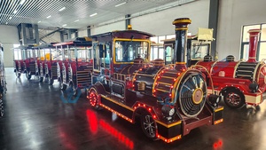 Chinese New Year Holiday Small <b>Train</b> with Lights and Sounds/Ready to Play Cargo Set Battery Powered Model Small <b>Train</b> Set - Product Image 5