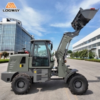 Recherche de partenaires à long terme : Chargeur télescopique LOGWAY à direction entièrement hydraulique avec forte traction pour travaux agricoles, chargeur diesel
