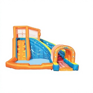 Bestway 53303 Parque Acuático Inflable Portátil de Tela para Exteriores, Túnel Huracán, Mega Parque Acuático, Castillo Hinchable con Tobogán - Product Image 3