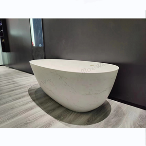 Massiv stein Marmor Badezimmer Badewanne stehend weiß Marmor Stein Badewanne Harz schwarz Marmor Badewannen - Product Image 6