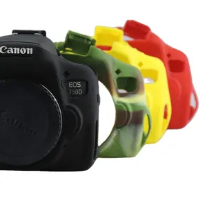캐논 EOS 750D 반란군 T6i 고무 커버 EOS T6i 카메라 가방 용 소프트 실리콘 케이스 카메라 보호 바디 백