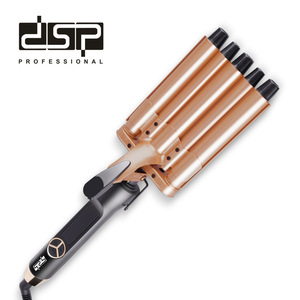 Fer à boucler professionnel Dsp 1,5 pouces à chaleur réglable, couleur or rose, pour de grandes boucles et des vagues - Product Image 1