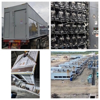 Conteneur minier ASIC métallique ACT 40 pieds 70PHs 336 emplacements, centre de données modulaire à refroidissement par air basse température avec cryptage