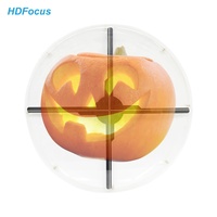 Ventilateur holographique 3D transparent pour affichage holographique, compatible YouTube, avec écran de projection et couvercle de ventilateur