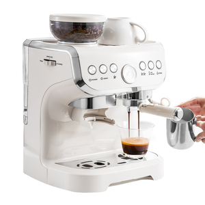 Máquina de café semiautomática italiana pequeña para el hogar, máquina de café concentrada de alta presión para extraer leche a vapor - Product Image 2