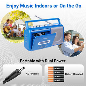 เครื่องบันทึกเสียงแบบพกพาสไตล์เรโทร พร้อมวิทยุ AM/FM รองรับการเล่นผ่าน USB/TF และระบบ Reverse อัตโนมัติ - Product Image 3