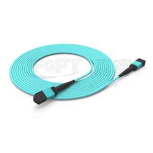 MPO fiber optic Cable với 24 Core OM3 Multimode thấp-loss vá dây cho Internet trung tâm dữ liệu 5 gam Mạng thiết bị truyền thông - Product Image 3