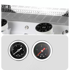 Machine à café expresso volumétrique <span class=keywords><strong>semi</strong></span>-automatique italienne à 2 groupes, 12 L, 4 chaudières, système de chauffage T3, tuyau en cuivre - Product Image 6
