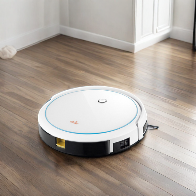Real-Time Mapping Integrated Sweeping Mopping Robot Cleaner Brushless Motor App-Controlled Battery-Powered Wet/Dry Function HEPA