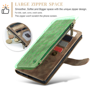 Funda Multifuncional de Cuero para Teléfono Móvil con Ranuras para Tarjetas, Carcasa Trasera Antigolpes para Samsung S24 Ultra A16 A55 S25 A35 A57 - Product Image 6
