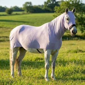 Coperta Estiva per Cavalli Slinky Hood 360 Tech-Stretch, Ultra-Traspirante con Protezione UV, Maschera Antimosche e Coperta Integrale per Dressage - Product Image 1