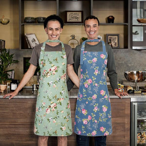 ผ้ากันเปื้อนครัวผ้าแคนวาสคอตตอน 100% ดีไซน์สวยงาม พิมพ์ลายฉลากตามสั่ง เป็นมิตรกับสิ่งแวดล้อม คลาสสิก ทันสมัย แบบไม่มีแขน สำหรับเชฟ - Product Image 3