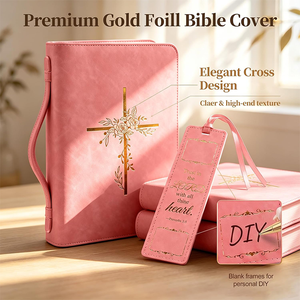 Funda de Piel Sintética para Biblia de <span class=keywords><strong>Pastor</strong></span>, con Logotipo Personalizado, Cubierta para Cuaderno, Regalo para Pastores de Iglesia, con Soporte - Product Image 5