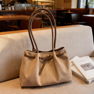 กระเป๋าโท้ทผู้หญิง COULD สีกากี ทรงสี่เหลี่ยมแนวนอน ซับในโพลีเอสเตอร์ ใส่ได้ทุกวัน เหมาะกับชุดลำลอง ฤดูใบไม้ร่วง ความจุเยอะ สีพื้น - Product Image 1