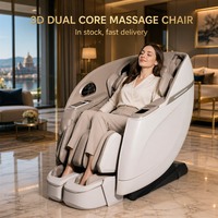 Masajeador de pantorrillas con control remoto, rodillos 3D duales, silla de masaje de cuerpo completo con gravedad cero, asequible