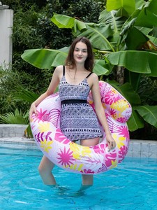 Şişme su kanepe örgü arkalığı yetişkin yüzme havuzu yüzer satır yatak stok-akçaağaç yaprağı yüzme simidi bırakır - Product Image 2