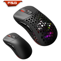 Mouse Gaming RGB Ringan 2.4GHz Mode Ganda Nirkabel dan Berkabel dengan Koneksi dan Pengisian Daya Tipe-C