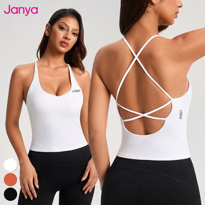 เสื้อกล้ามออกกำลังกาย Janya ระบายอากาศ แห้งเร็ว ดีไซน์ไขว้หลัง <span class=keywords><strong>ค</strong></span>อวี เซ็กซี่ เหมาะสำหรับฟิตเนส โย<span class=keywords><strong>ค</strong></span>ะ - Product Image 1