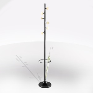 Appendiabiti TAMPIERI in metallo nero e legno - Product Image 1