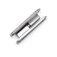 CL231-1 Plaque de porte d'angle verticale en acier inoxydable, système de came réversible en L, amovible
