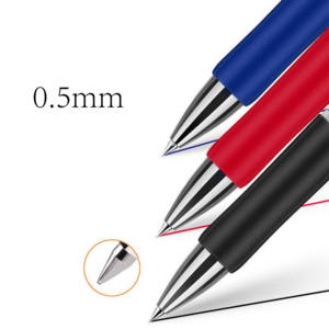 Vente chaude Publicité noir rouge bleu Presse <span class=keywords><strong>Action</strong></span> presse en plastique Stylets Bureau école entreprise Utiliser encre <span class=keywords><strong>gel</strong></span> Stylo - Product Image 3