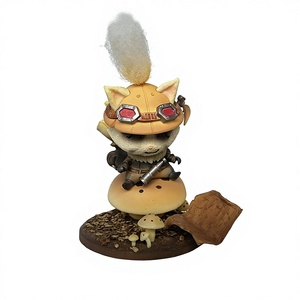 Adorable figurita de zorro con <span class=keywords><strong>sombrero</strong></span> de <span class=keywords><strong>paja</strong></span> - Product Image 3