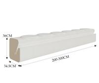 Nouvelle annonce 28cm-50cm hauteur extensible meubles papier nid d'abeille Structure 3 sièges banc pliant