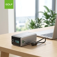 Batterie Externe Portable 20000mAh à Charge Rapide 100W avec Écran Couleur TFT et Câble Intégré, Grande Capacité, Vente en Gros, pour Ordinateur Portable