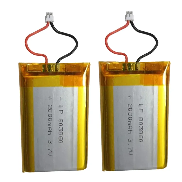 Precio de fábrica personalizado recargable celda de polímero de litio 3,7 V digital 803860 teléfono móvil Bluetooth Lipo batería